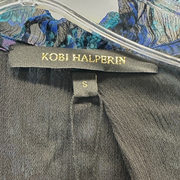 Kobi Halperin Jasper Paisley Print Ruffle Long Sleeve Blouse Top Size S New $298 - Picture 4 of 9